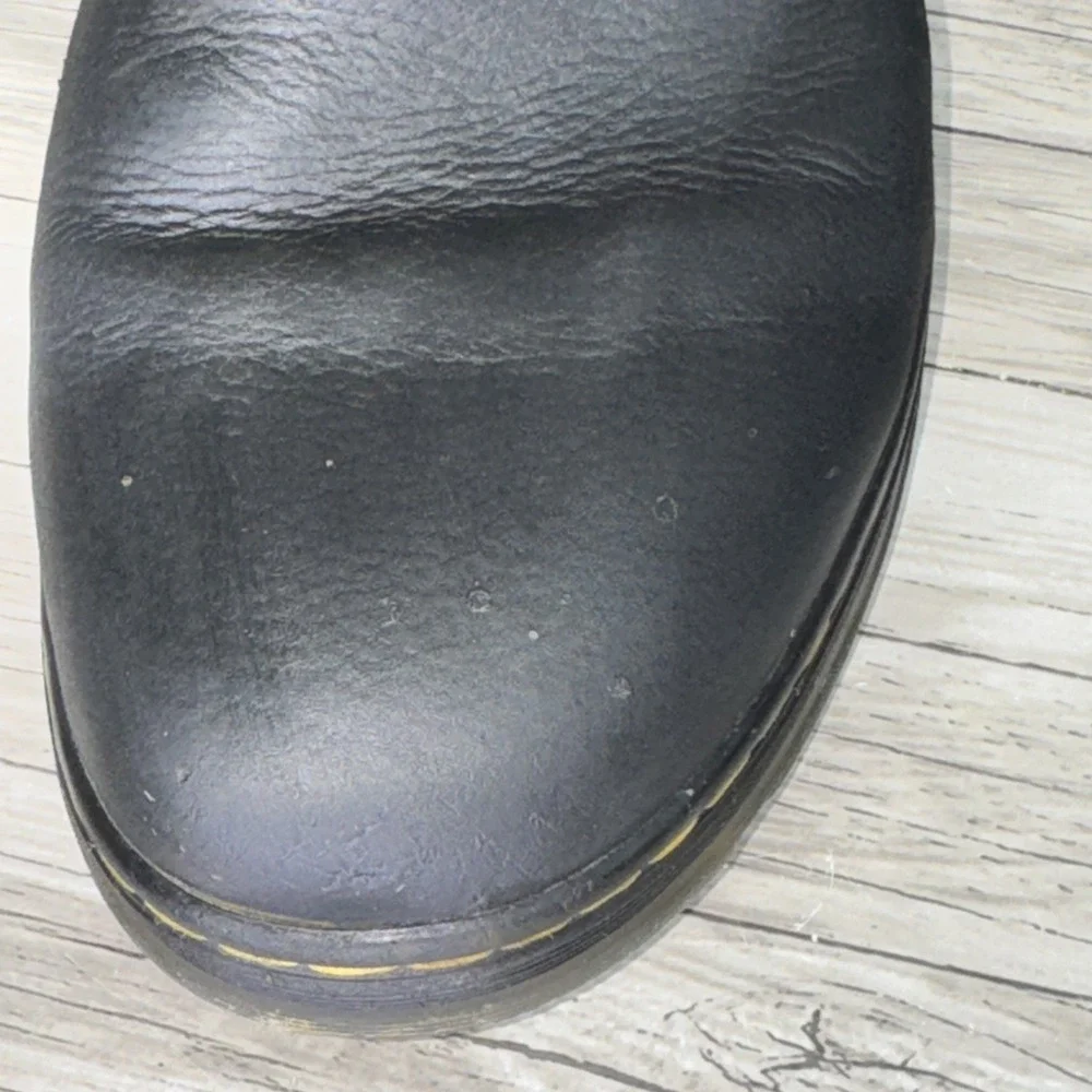 Dr Martens Hardie II Black Pebbled Leather Chelsea Boots Slip On Mens Size 13